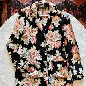 Floral Button-Down Reformation Mini Dress, Size 2